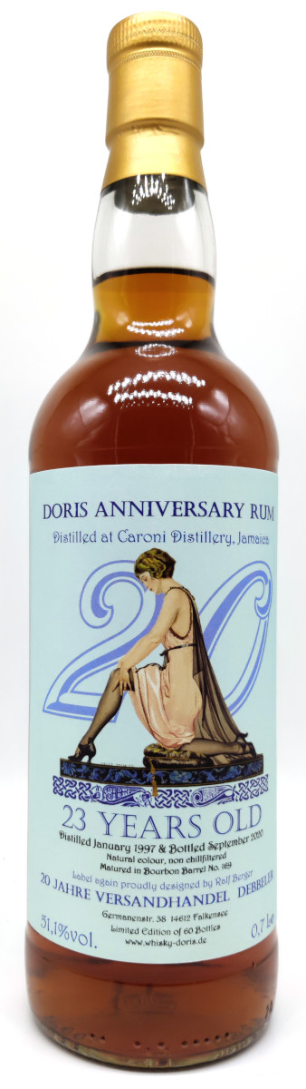 Caroni 1997 Whisky-Doris 20th Anniversary Rum